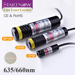 Localizzatore di linee rosse 635nm 10mw localizzatore di moduli Laser a infrarossi posizionamento della linea Laser rossa 660nm per macchina da taglio per pietra per la lavorazione del legno