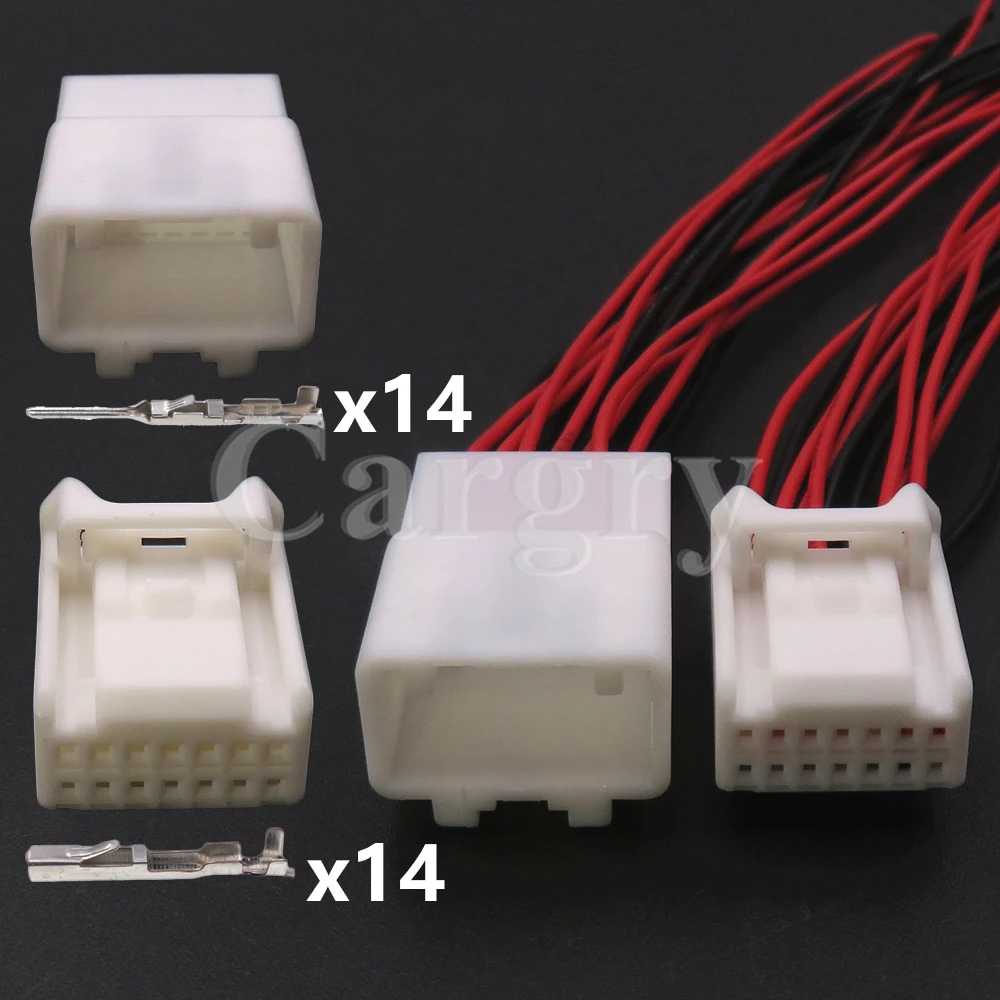 

1 Set 14P 90980-12369 90980-12370 6098-3877 6098-3917 AC Assembly Automotive Wire Harness Socket Auto Plastic Housing Connector