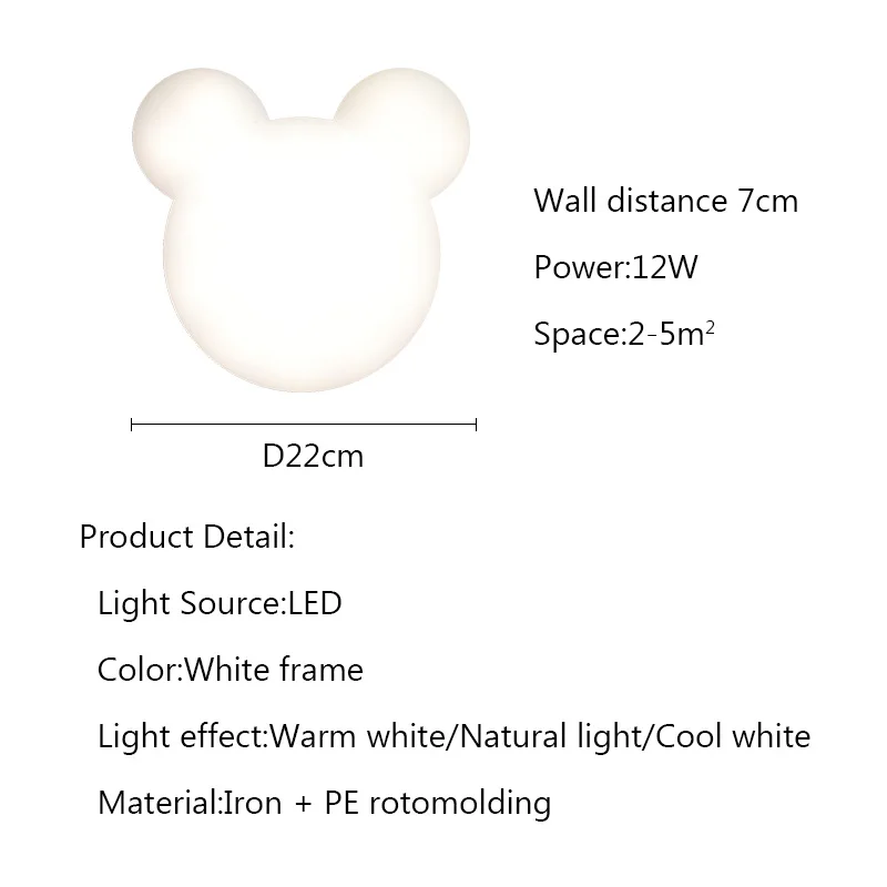 Imagem -06 - Moderno Conduziu a Luz da Parede para Sala de Estar Quarto Menino Menina Desenhos Animados Crianças Criativas Sala Arandelas Lâmpada de Parede Iluminação para Casa Luminária