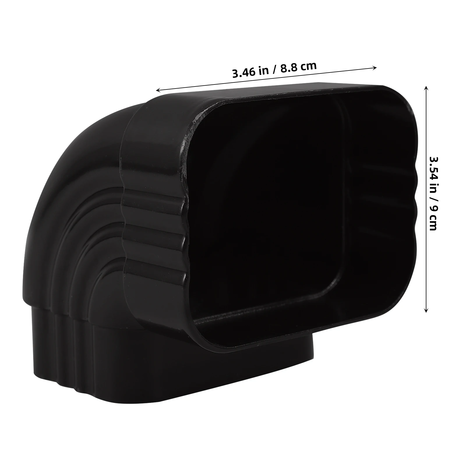 

Колено для водосточной трубы из алюминиевого сплава, 90-градусный переходник для металлической желоба, соединительный фитинг для смещенной трубы для слива дождевой воды