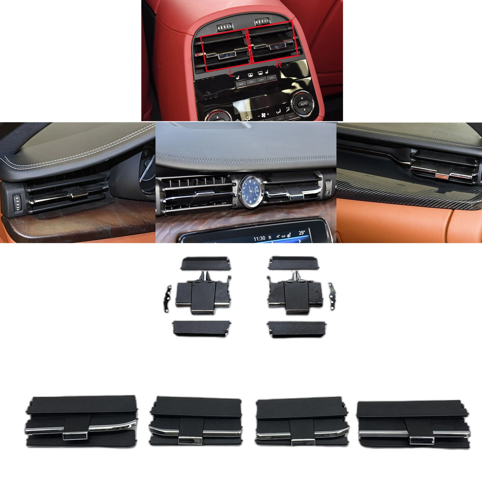 

Ремкомплект слайдера вентиляционной решетки внутреннего кондиционера для Maserati Quattroporte 2013-2022