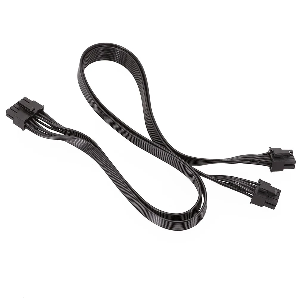 SCLS PSU Graphics Card Line 12Pin to Dual 8Pin(6+2) PCI-E Modular Power Cable for P-860 P-1000 X-1050 (60cm)