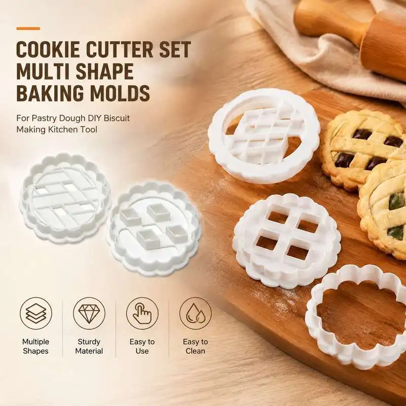 Cookie Cutter Set Multi Shape Baking Molds For Pastry Dough DIY Biscuit Making Kitchen Tool
