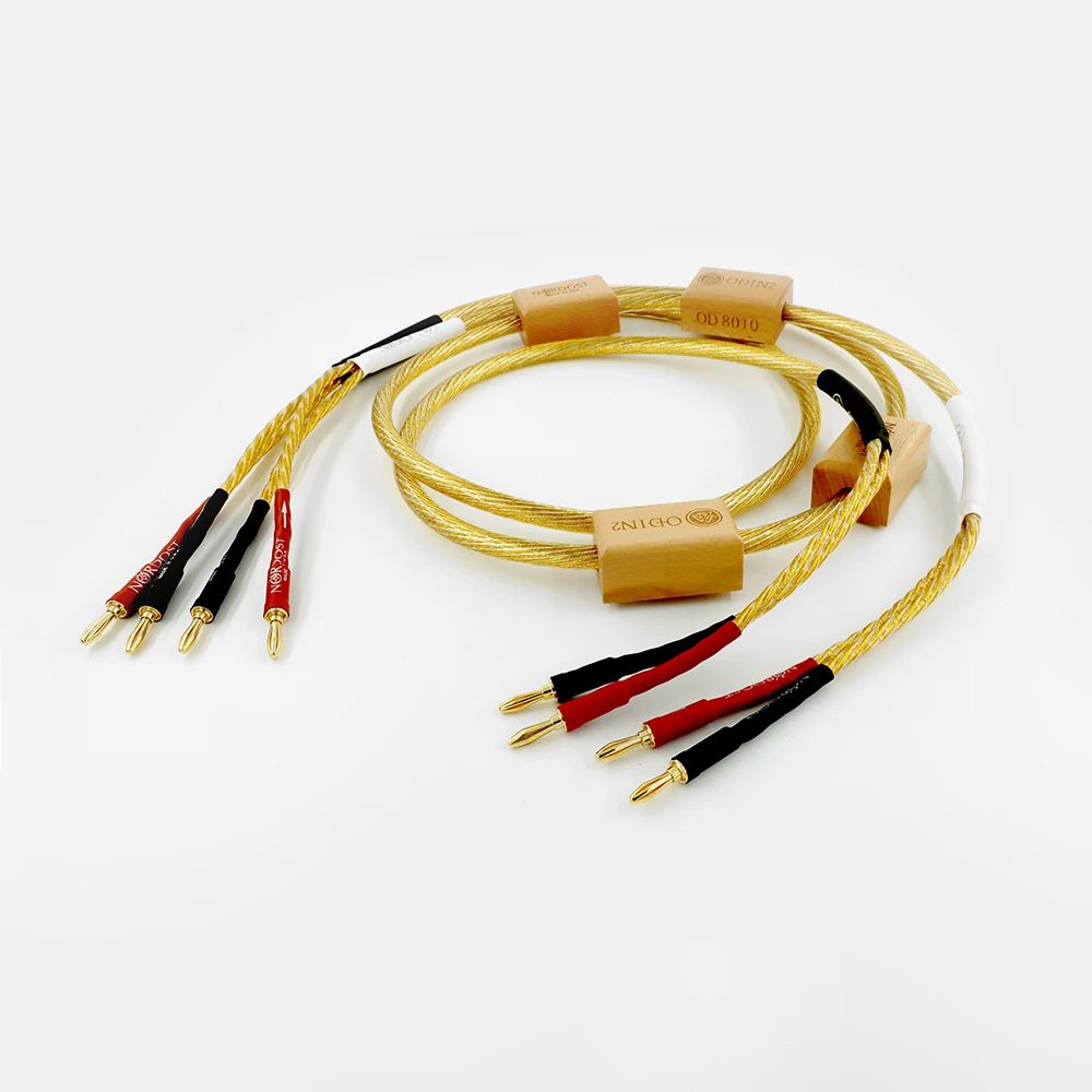 Nordost Odin2 Gold Speaker Cable OFC sterling silver flagship audio cable HiFi speaker amplifier audiophile wire with Gold-plate