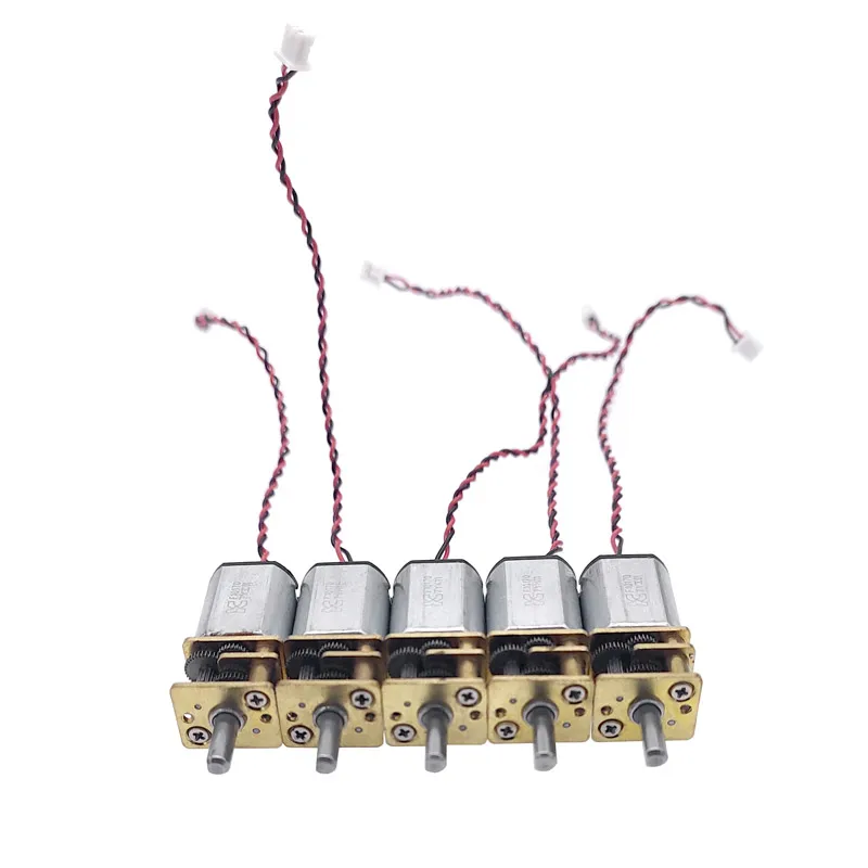 

5 шт., G12-N20 микро-металлическая Передача Двигатель с редуктором, двигатель постоянного тока, Редукционный двигатель, D-вал, 3 В-9 в, номинальное напряжение, 6 в, Номинальная скорость, 66 об/мин