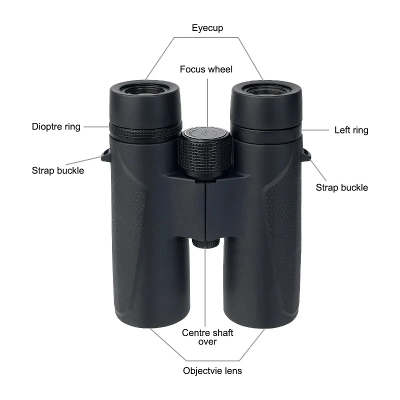 Binocular Telescope 10x50 ED Glass IPX7 Waterproof Telescope Low Dispersion Magnesium Alloy, Ultra-light Body