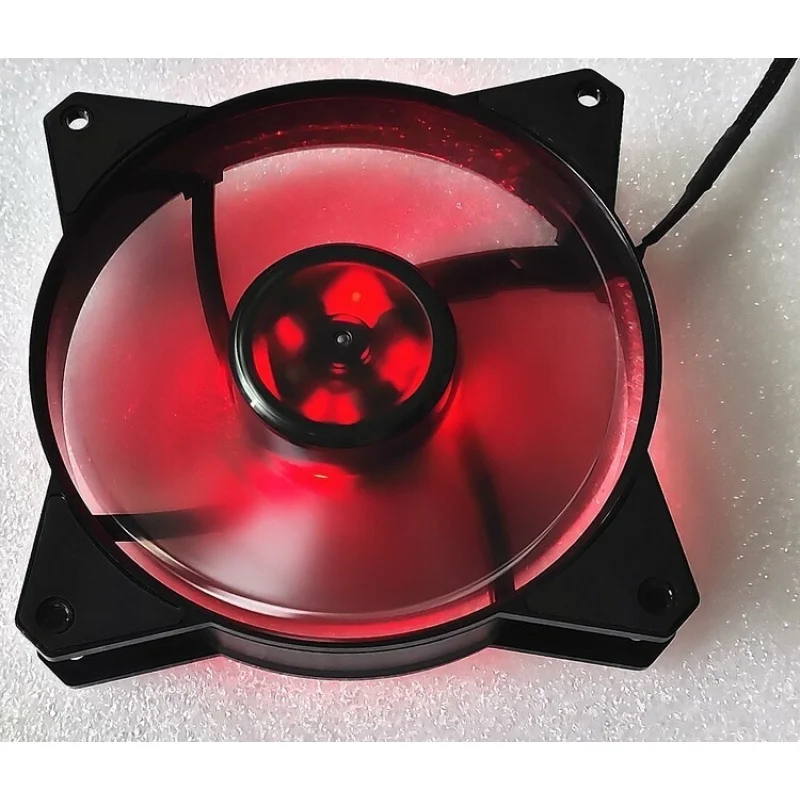 d 1PCS Quiet Red Light Fan For Cooler Master MMF120R | 12V 0.37A 120×120×25mm 12CM 4-Pin