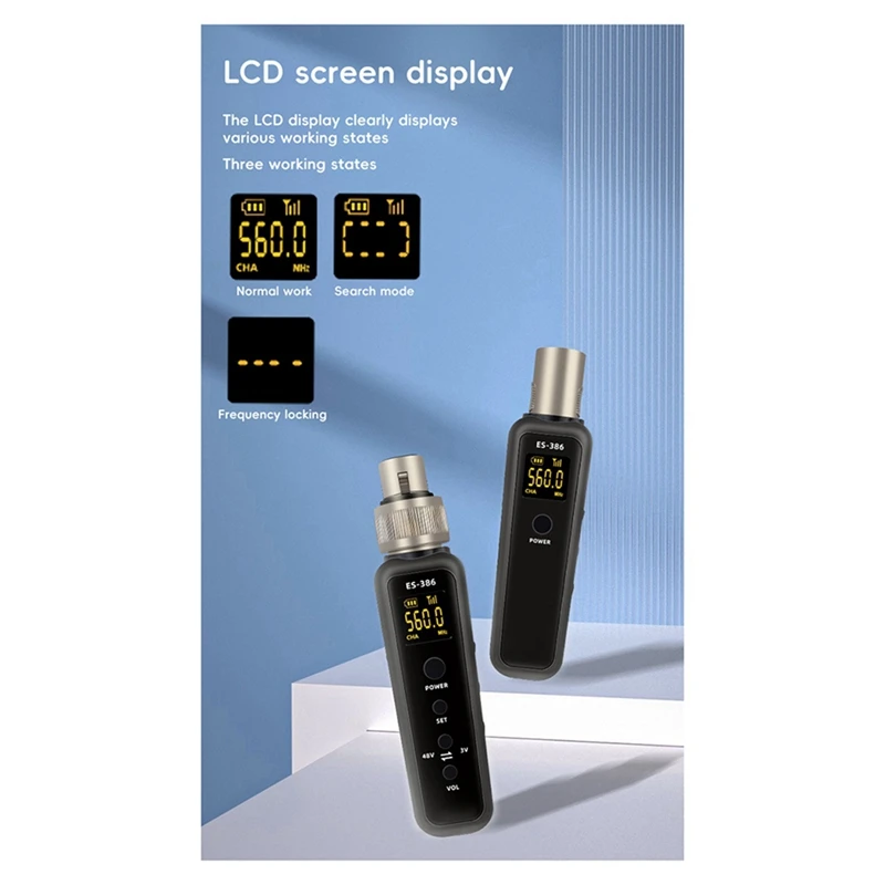 Новый-2X UHF беспроводной микрофонный преобразователь Xlr передатчик приемник для гитарный передатчик приемник адаптер 540-590 МГц