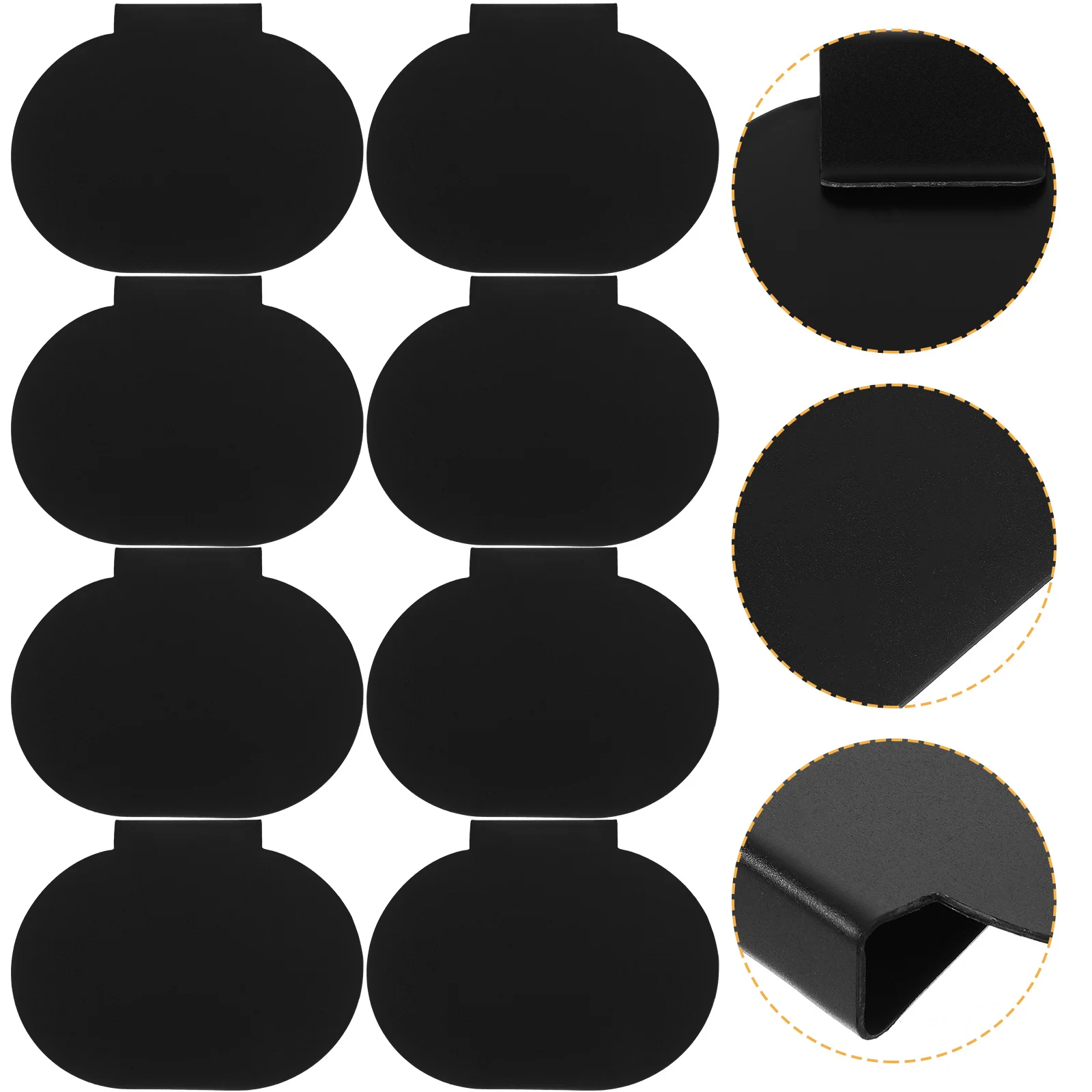 12Pcs Storage Bin Label Clips Chalkboard Style Re-Writable Basket Labels for Organizing Cubes Shelf Display Sign Holder Clamp