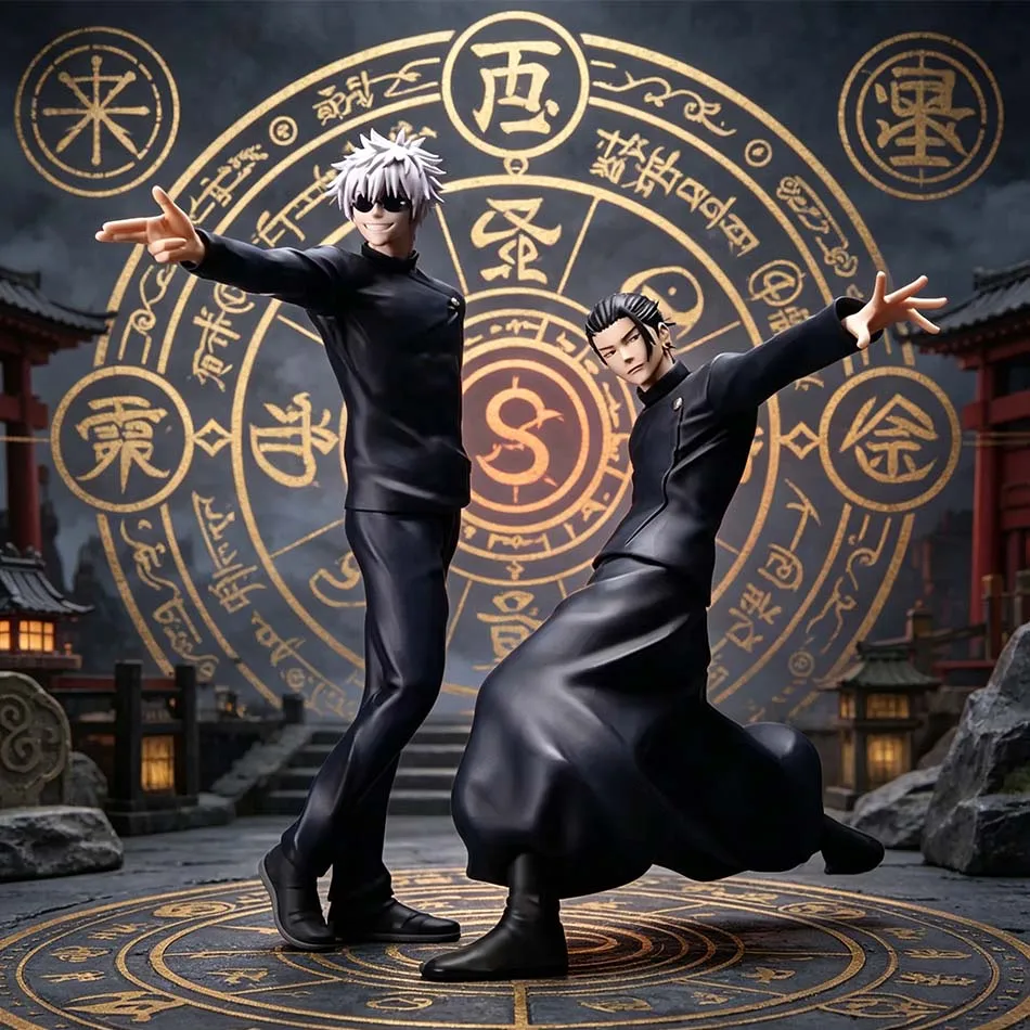 14,5cm Jujutsu Kaisen Anime-Figur Noodle Stopper Satoru Gojo Actionfigur Geto Suguru Figurine PVC Erwachsenen-Sammelmodell Spielzeug