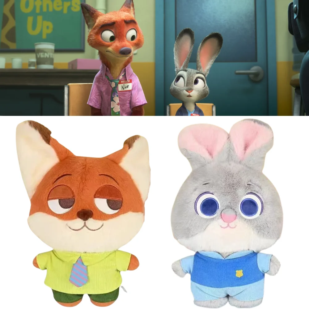 

Disney Zootopia Мягкая плюшевая кукла Джуди Лиса Ника Кукла Плюшевая игрушка Подарок для девочек Лиса Ника Кролик Плюшевая кукла Q Версия Подарки на день рождения