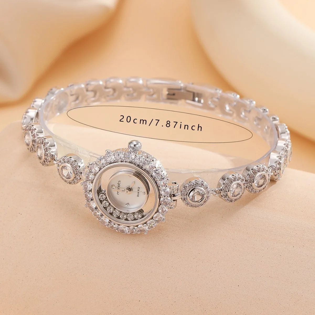 EYER Luxury Hot Fashion Full Zircon Crystal Round Bracelet Watch For Women Wedding Party Daily Jewelry Watch Accessories