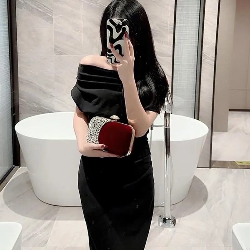 

Sparkling Small Clutch Purse Evening Bag Detachable Chain Small Phone Wallet Purse Crossbody Bag Mini Chain Shoulder Bag 20CA