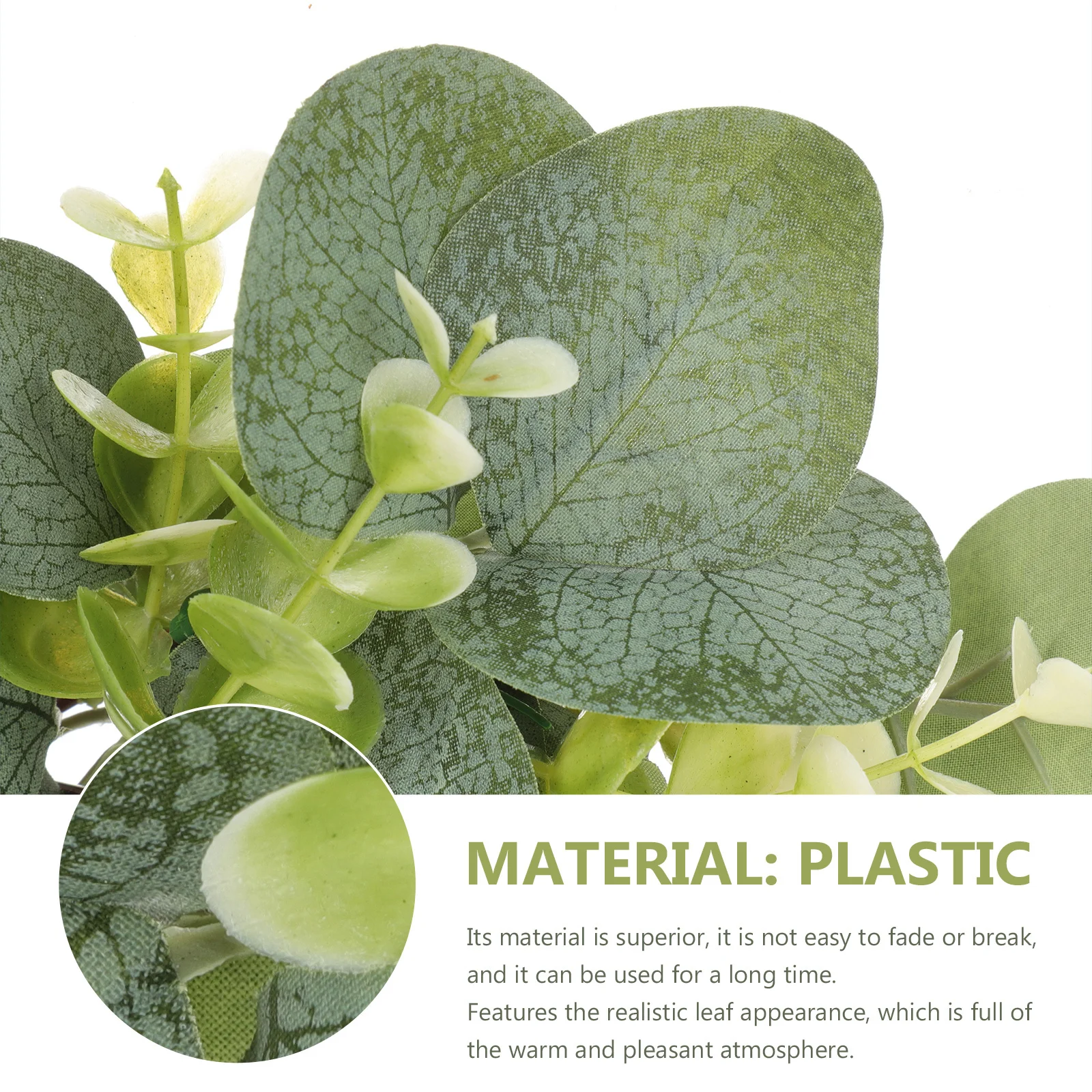 

2Pcs Simulation Leaf Wreath Flower Ring Decor Artificial Garland Perfect for Festival Party Wedding Home Door Tabletop