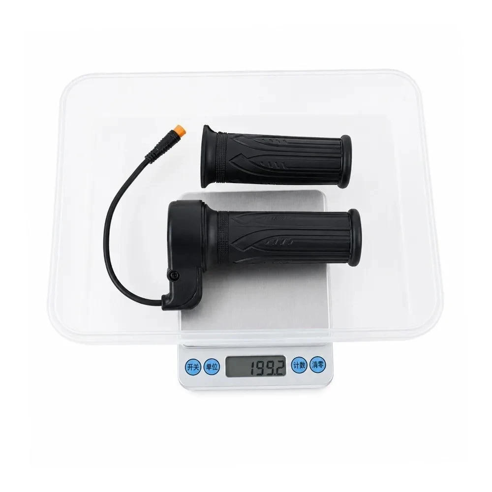 23cm Cable Length Electric Bike Throttle 3 Pin Waterproof Connector 12V to 72V 20X Scooter Speed Throttle Handle for 22.2mm Hand view 3