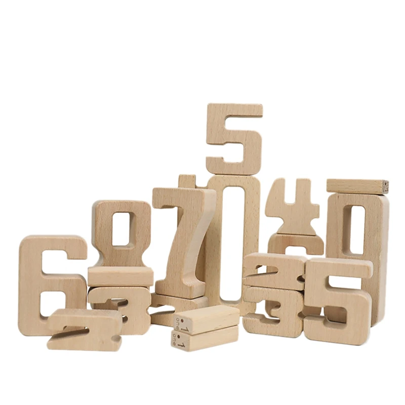 Beech Digital Building Blocks Mathematics Enlightenment Early Teaching Puzzle Aids Children's Toys For Boys Grils