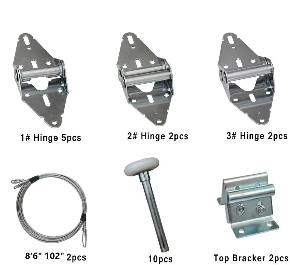 Американский ролик для гаражных ворот премиум-класса/петли/верхний кронштейн/комплект троса для дверей высотой 7 футов