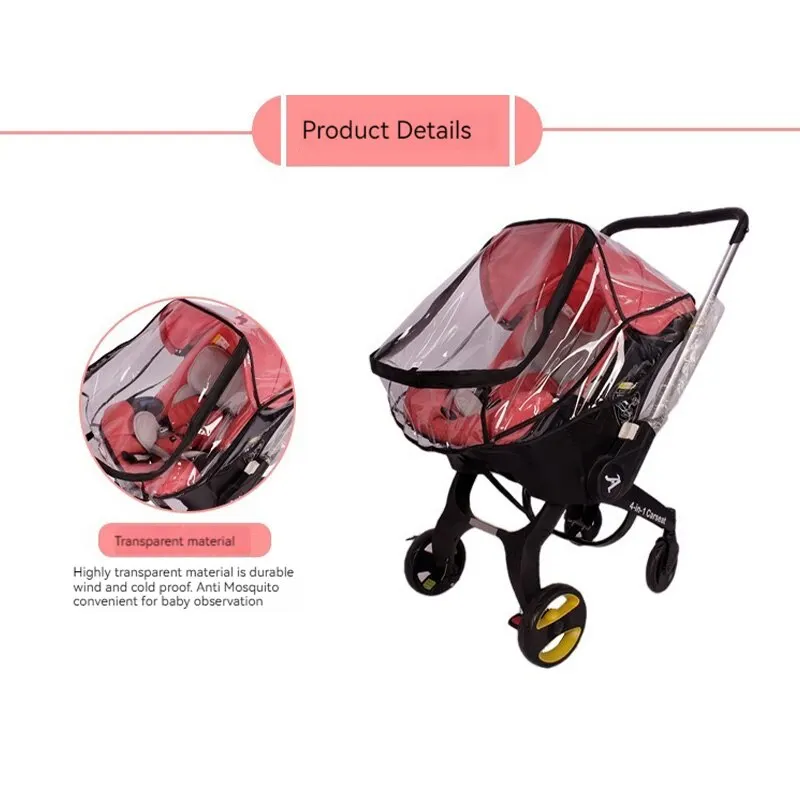 Safety Seat Baby Stroller Multifunctional Four in One CHILDREN'S Stroller Rain Cover and Windproof Cover