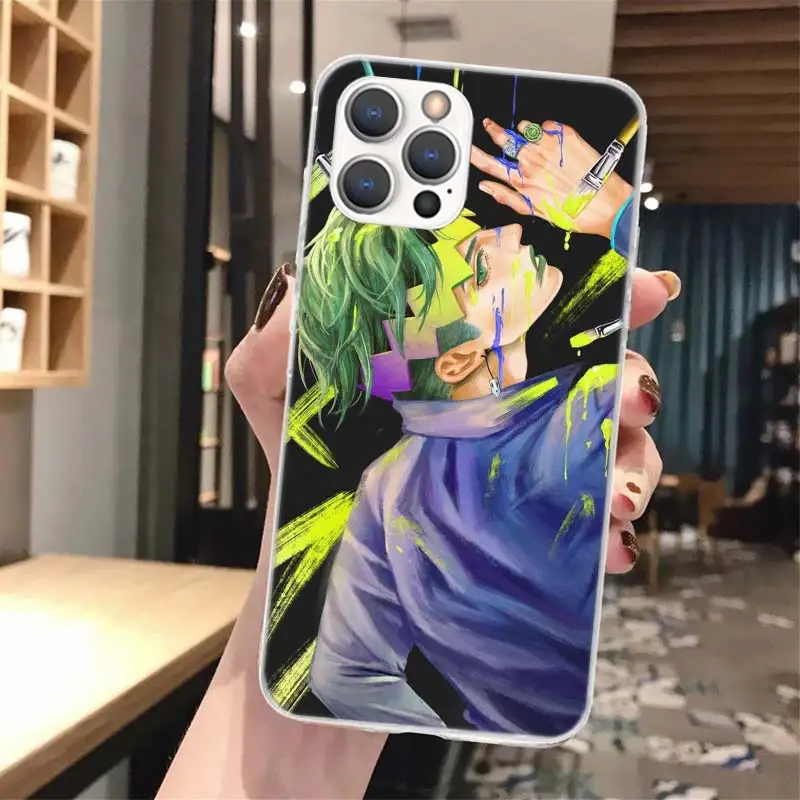 JoJo Adventure Rohan Kishibe Soft Phone Case For iPhone 16 15 14 13 12 11 Pro Max X XR XS 7 Plus 8 + SE 16Max Pattern Customized