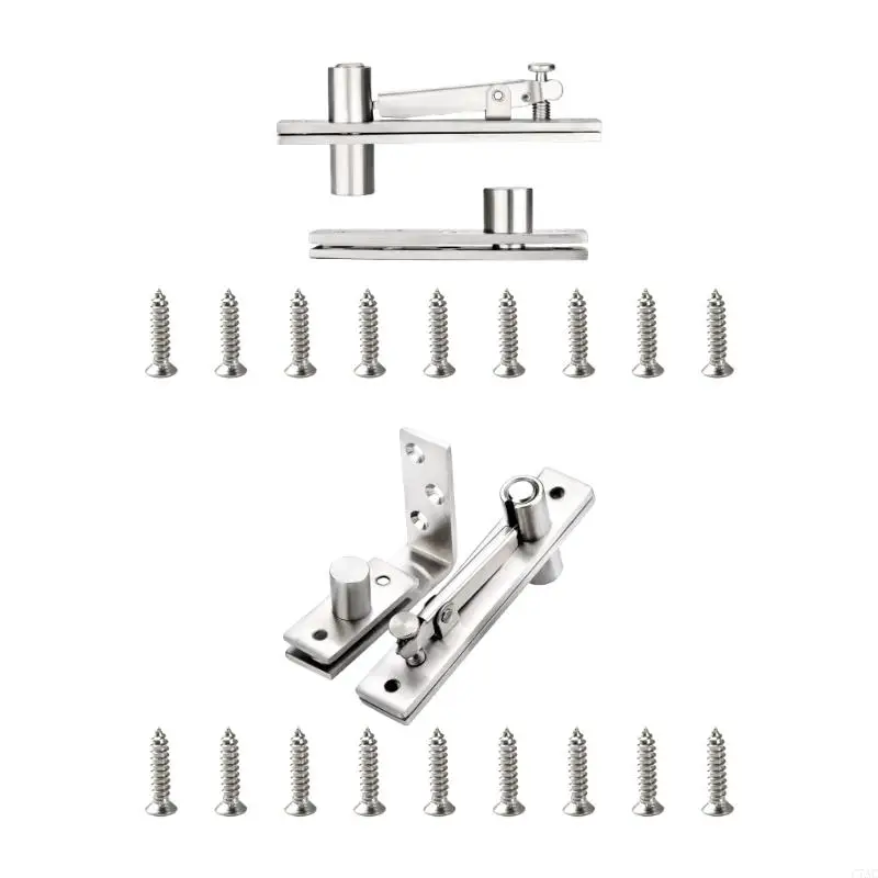 Adjustable Pivots Door Hinges with 360 Degree Rotation & High Load Capacity Door Hinges Rustproof Door Hinges for C7AC