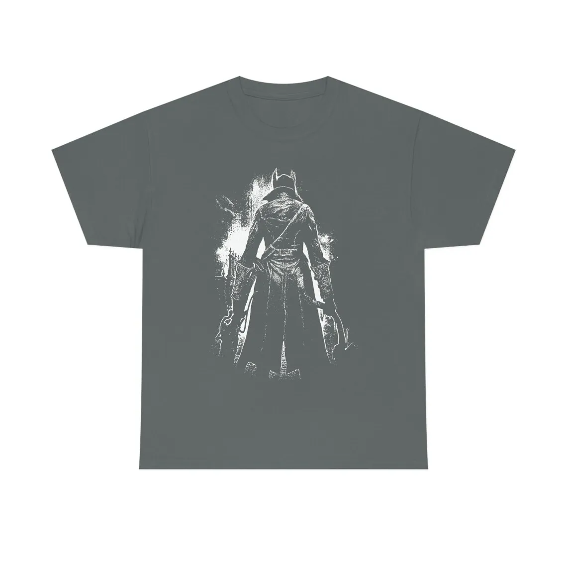 Bloodborne Gaming Graphic Printed T-Shirt Soulsborne The Hunter Videogame Short Sleeve Casual Men Women Large Size T shirt