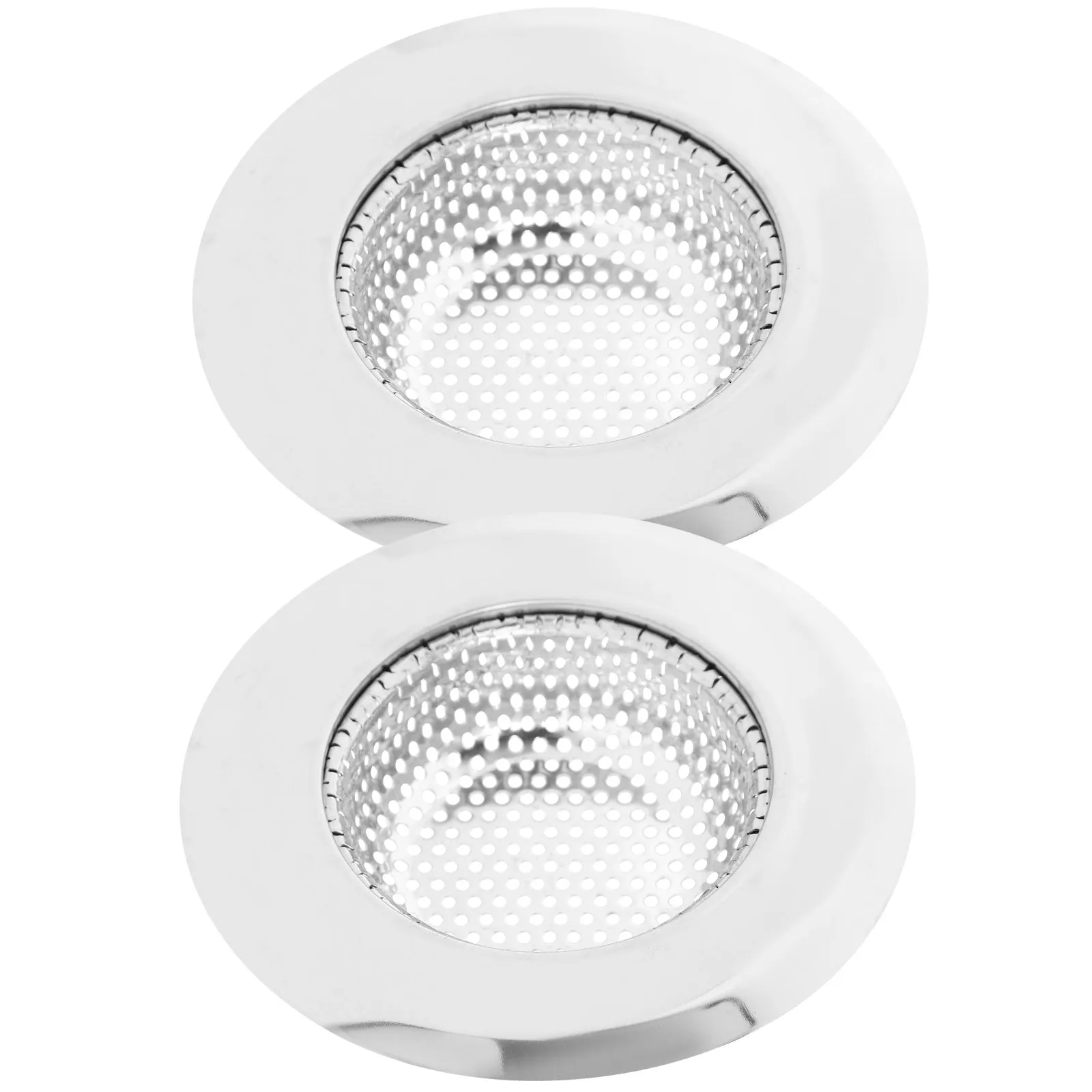 

2 шт. Заглушки для слива из нержавеющей стали: уловитель волос для ванной, душа, ванны, фильтр для канализации, сетчатый фильтр для кухонной раковины