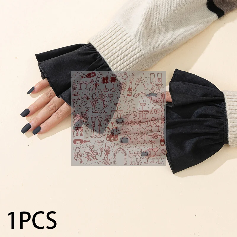 Nail Photo Glove Beautiful Gentle Fake Cuffs Decorative Chiffon Flare Cuffs Fashion Sexy Nail Art Accessories Photography Props
