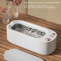 Ultrasonic eyeglass cleaning machine, multifunctional timed electric cleaner, 3-speed high-frequency vibration jewelry cleaning.