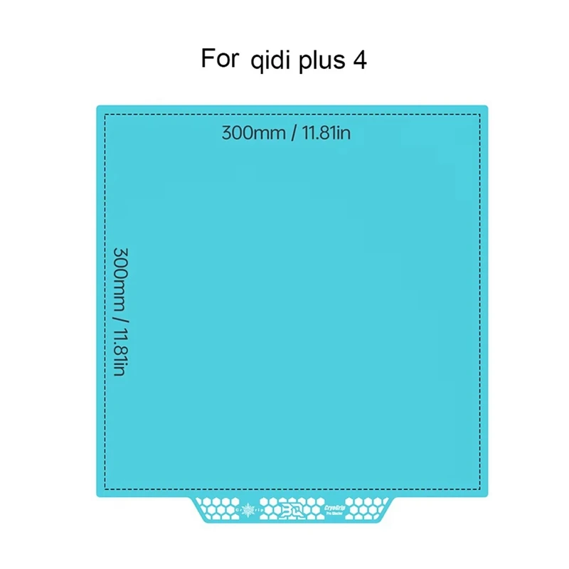 Panda Build Plate CryoGrip Pro Glacier Coating No Clog Spring Steel Double-Sided Cool Plate for QIDI Plus 4