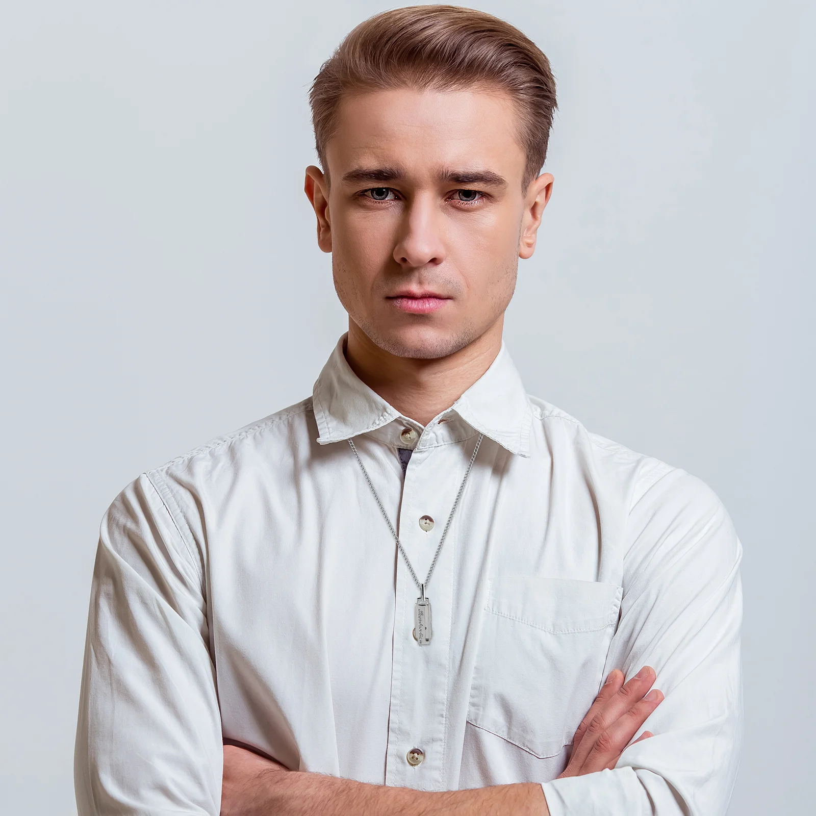 

Mini Harmonica Necklace for Music Fans Cute Musical Instrument Pendant Stainless Steel Portable Jewelry Gift for Musicians Women