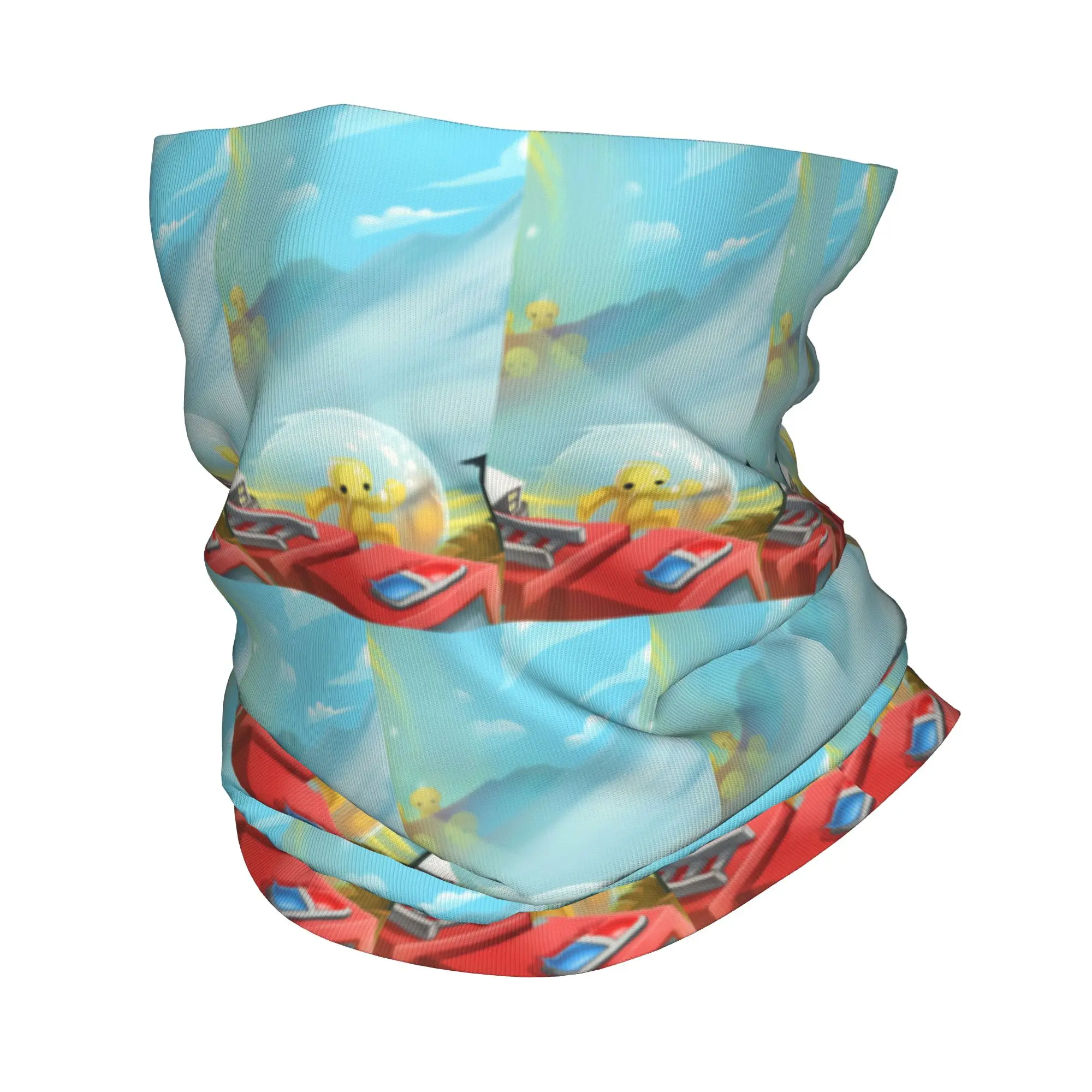 Wobbly Life Gaming Funny Games Bandana Neck Gaiter Printed Face Scarf Warm Balaclava Cycling For Men Women Adult Breathable