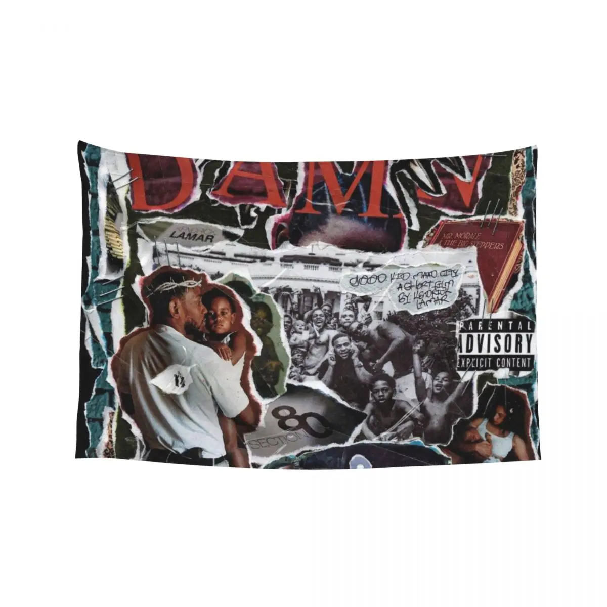 

Mr Morale & the Big Steppers Tapestry Decorations For Your Bedroom Aesthetic Room Decor Korean Wall Hangings Decoration Tapestry