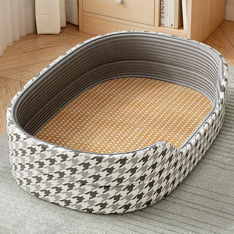 Queen Size Oval Dog Kennel Cooling Unique Party Modern Indoors Dog Supplies Mattress Designer Camas Para Perros Dog Furniture