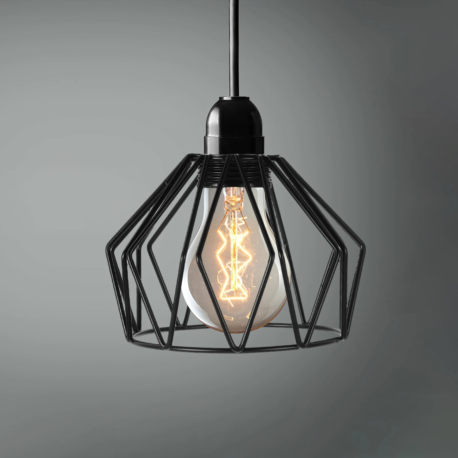 

Iron Birdcage Pendant Light Shade Mini Wrought Soft Home Living Bedroom Dining Lampshade Cover Accessories