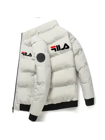 Fashion autumn and winter short men's thick warm coat, outdoor windproof new zipper printed men's casual jacket M-5XL