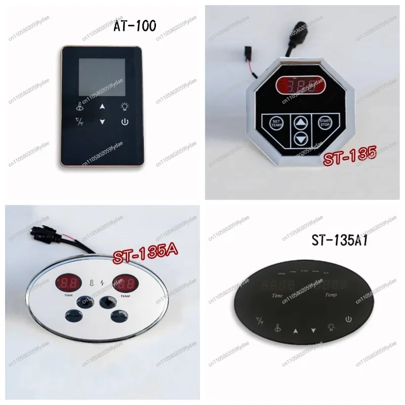 AT-86 Wet Steam Generator Touchscreen Controller Steam Room Steam Generator Thermostat LCD Control Panel Sauna Heater