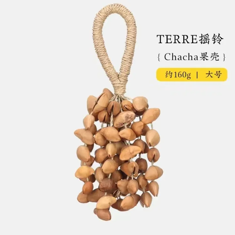 Nut Shell Rattel Creative Hand Bell Natural Plant Music Yoga Meditation Musical Instrument Sound Healing