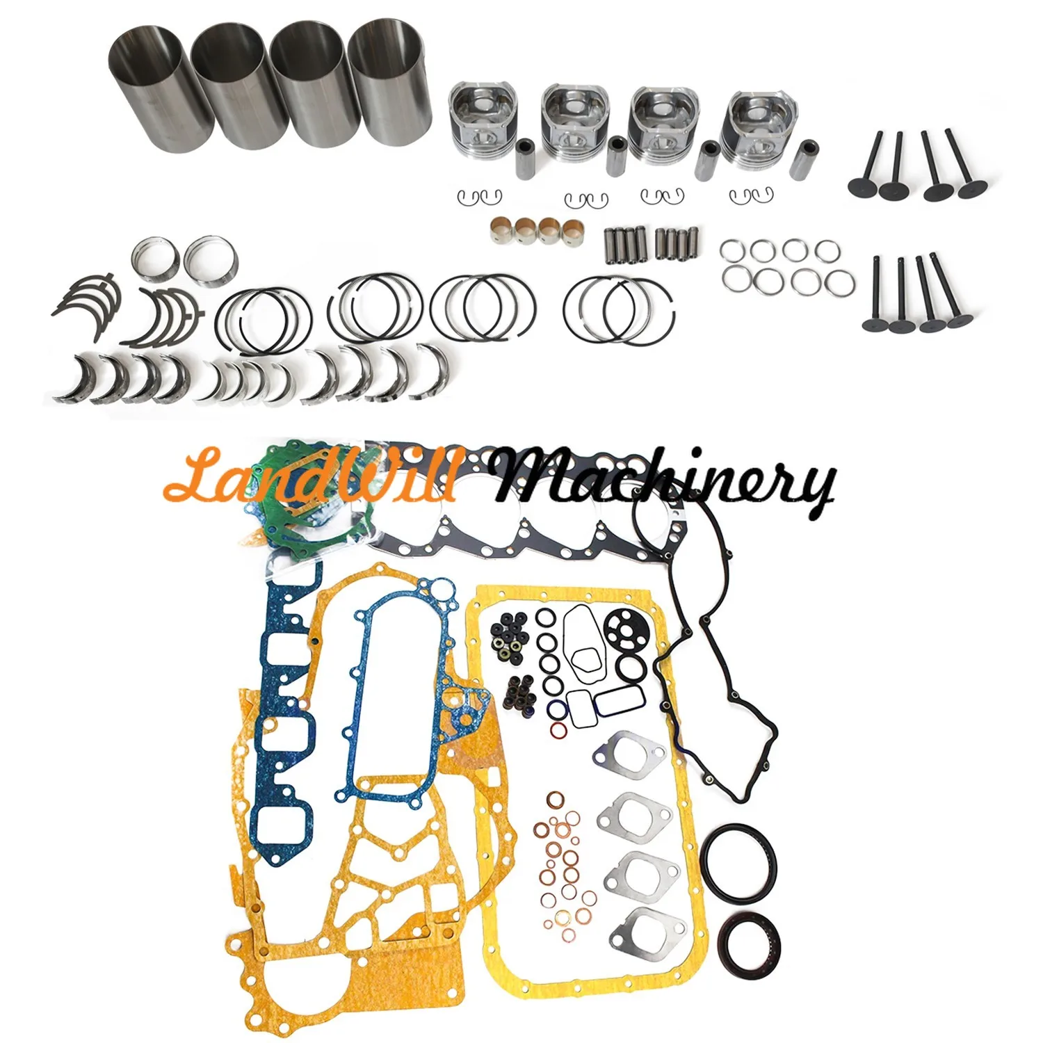 Overhaul Rebuild Kit Fits For Hitachi EX60-2 EX60-3 EX60-5 W/ BD30 Engine