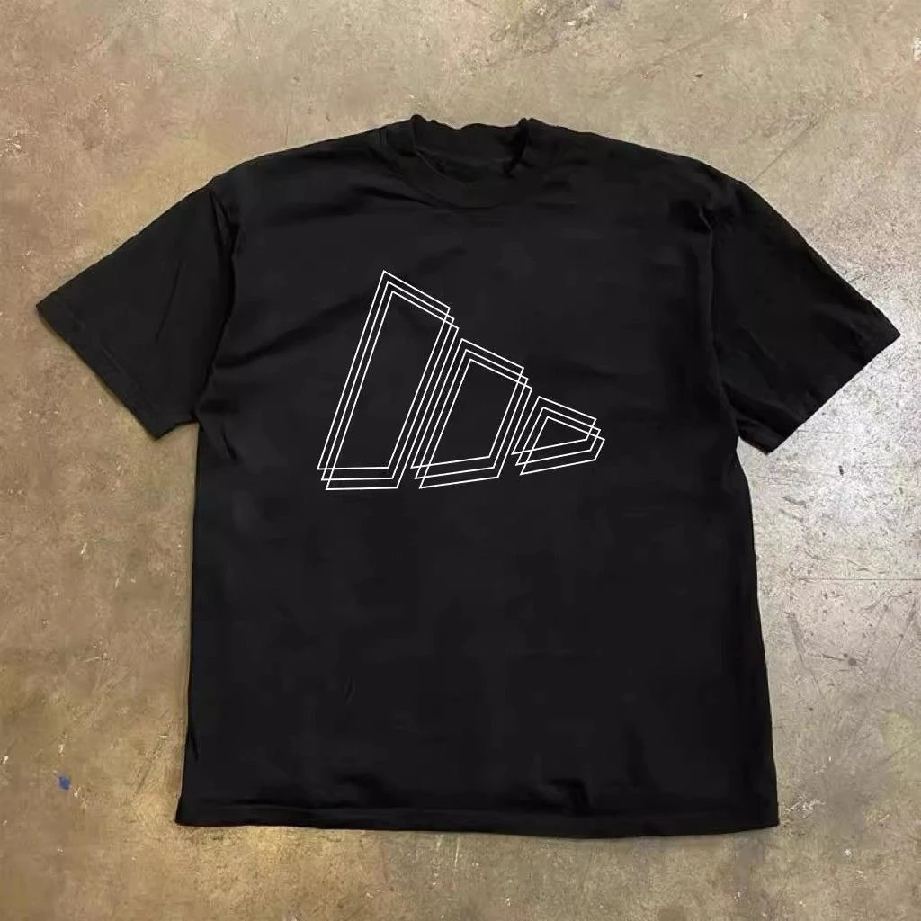 Nova moda de alta qualidade algodão na moda rua arte impressão masculina manga curta ao ar livre casual solto plus size confortável camiseta