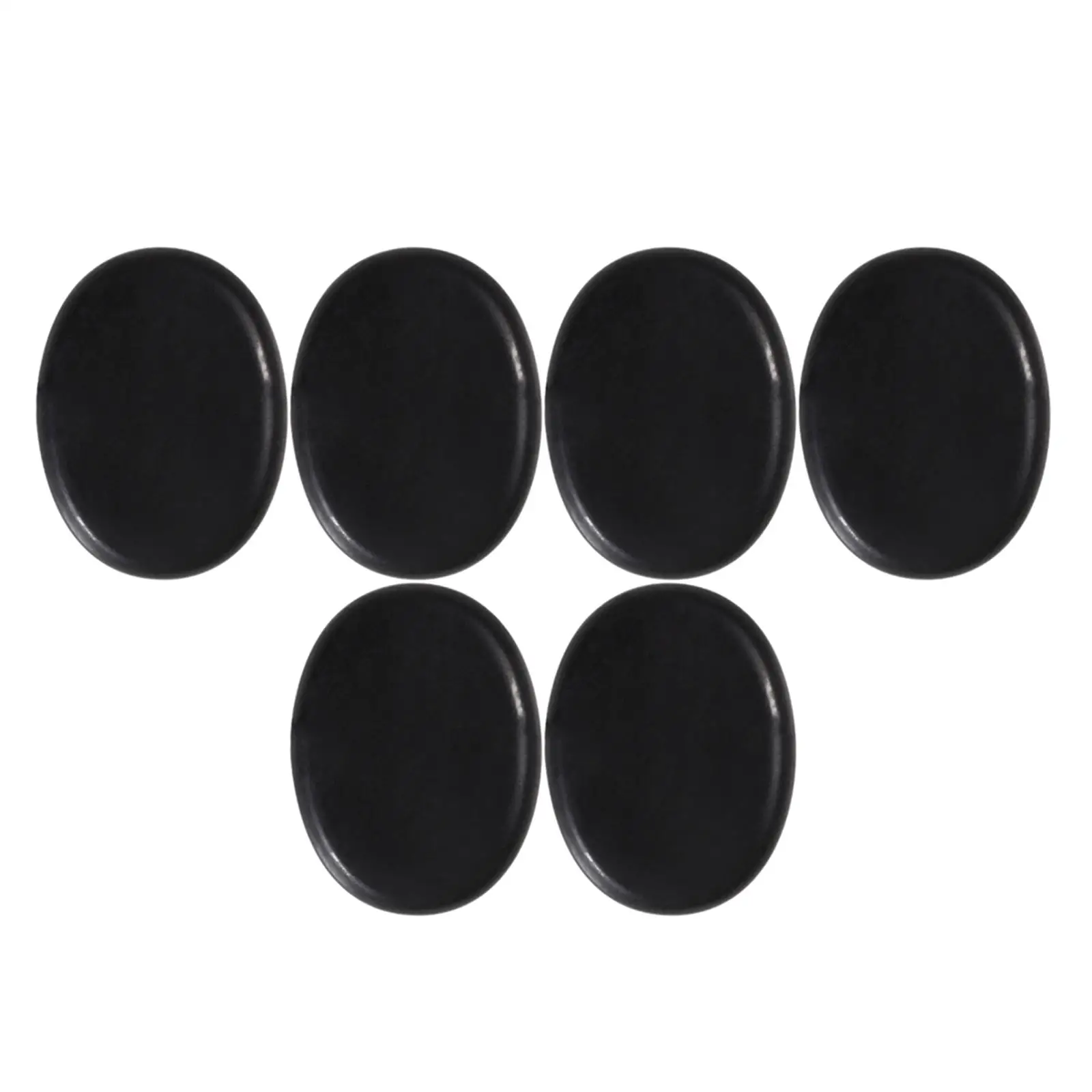 6 Pcs Massage Hot Stones，Hot Stone Massage Kit Basalt Hot Rocks for Spa,