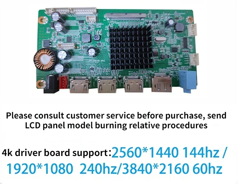 

4K 2K144HZ Liquid Crystal Display LCD EDP VBO Driver Board