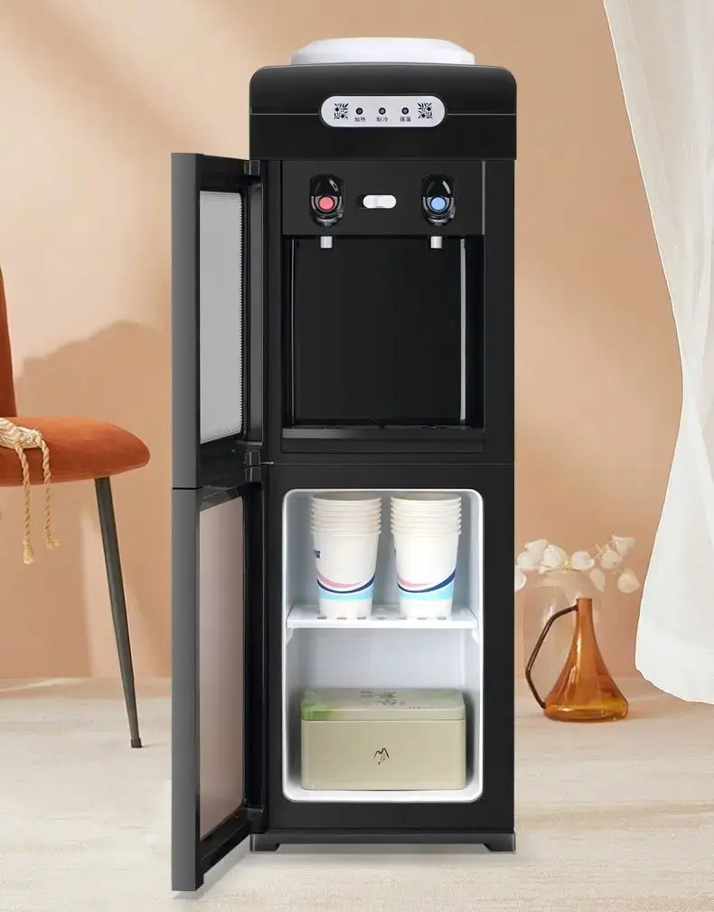 

Water dispenser for household cooling and heating dual-purpose vertical new office commercial small dormitory top bucket