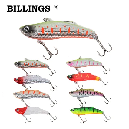 BILLINGS 1 Stück Kunstköder aus Kunststoff 7cm 18g 3D Realistische Fischaugen VIB Vibrierender Süßwasser-Salzwasser-Angelköder