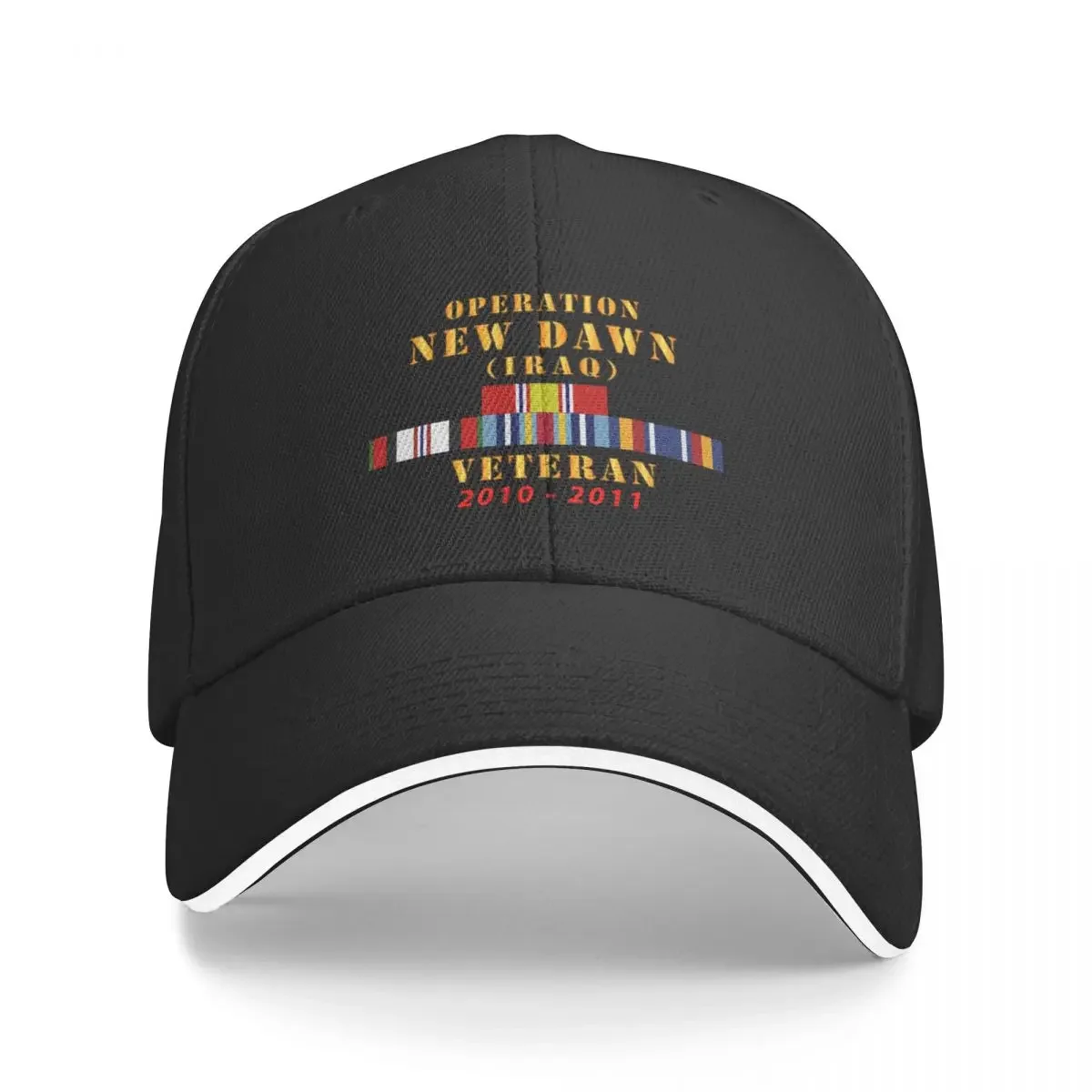 

Operation New Dawn Service Ribbon Bar w GWT - Iraq (2010 - 2011) X 300 Baseball Cap custom Hat Hats Woman Men's
