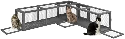 Cat Tunnel Outdoor with Combinable Design, 8 Doors, 98