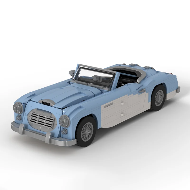 MOC Austin Healey Mk1 Speed Champion Static Edition Oldtimer Modell Racing Kinderspielzeug Geschenk Technologie Bausteine