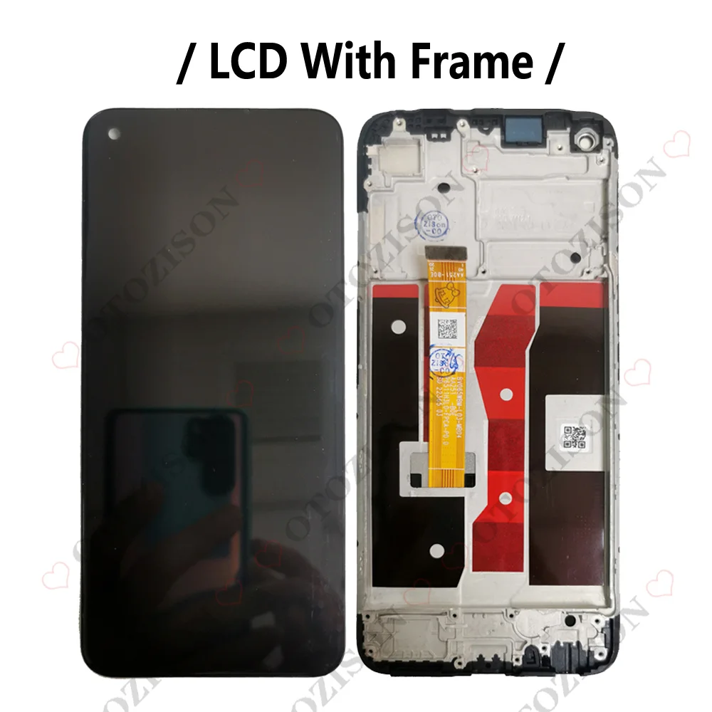 For OPPO A55 LCD 4G CPH2325 LCD With Frame A55 5G PEMM00 PEMM20 Display Screen Touch Sensor Digitizer Assembly Replacement Parts