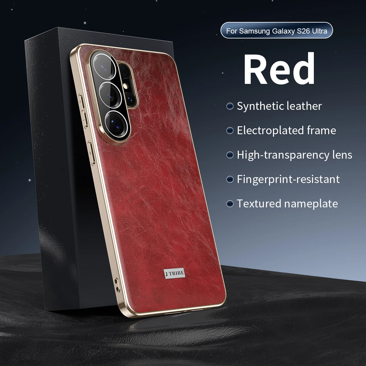 Luxury Business Oil-Wax Textured Vegan Leather Phone Case For Samsung S26 Ultra S25 S24 Camera protection Shockproof Slim Cover