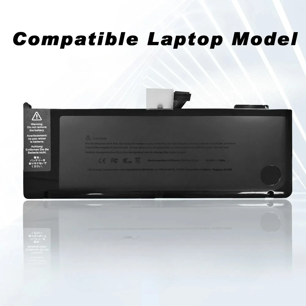 بطارية كمبيوتر محمول A1286 لأجهزة ابل ماك بوك برو 15 بوصة A1286 2009-2013 A1382 A1321