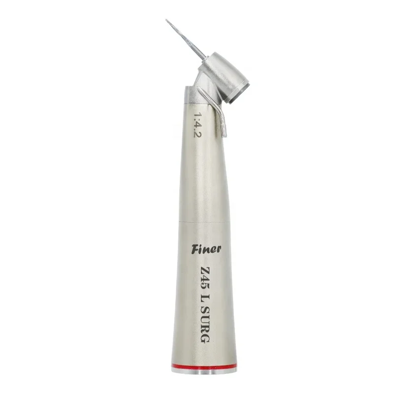 De ntal 1:4.2 increasing red ring optic fiber contra angle low speed handpiece external water De ntal electric surgery